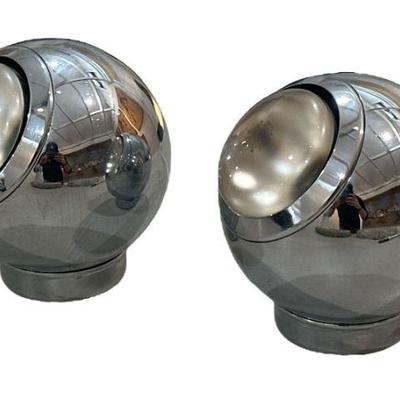 Mid Century Space Age Chrome Eyeball Lights, GEORGE KOVACS Attr.
