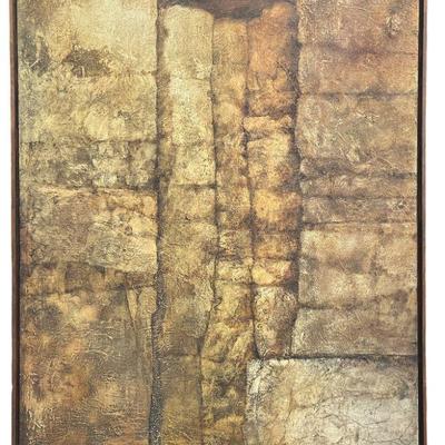 MARTHA SLAYMAKER "Rock Structures XVI" Oil on Canvas
