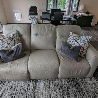 Havertys Dual Recline Couch / Large Area Rug