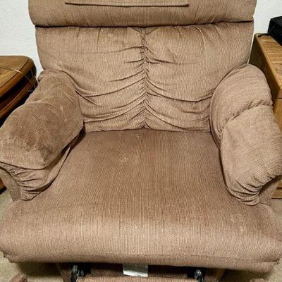 Brown Corduroy Reclining Chair