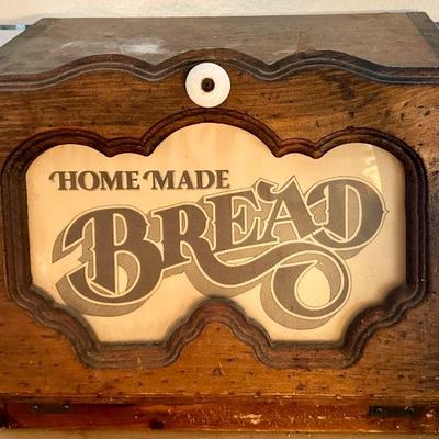 Vintage Wood Bread Box