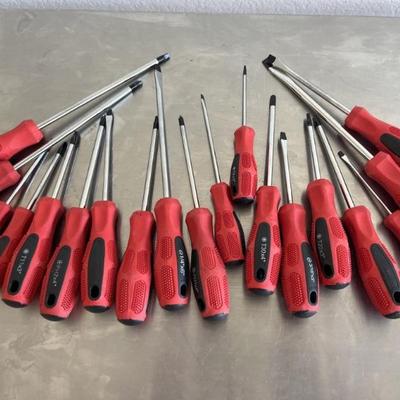 Phillips & Flathead Screwdrivers with Rubber Grip