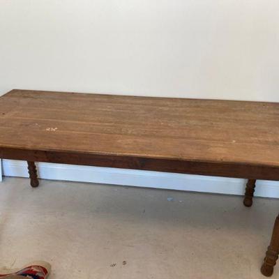 Large wooden table