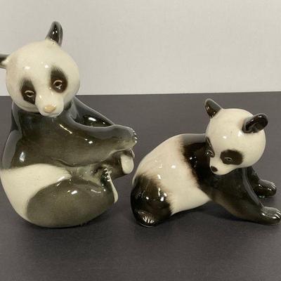 Porcelain Panda Bears - Made in USSR