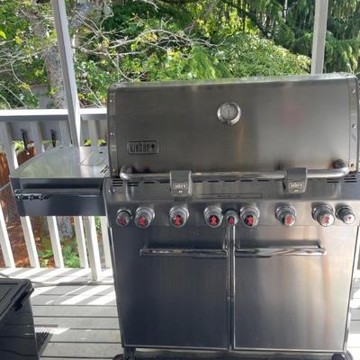 Stainless Weber Summit 670Grill- Gas Hookup-Converts To Propane-Works