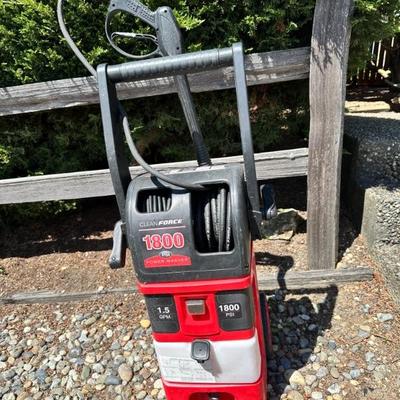 Clean Force 1800 PSI Electric Pressure Washer-1.5 GPM