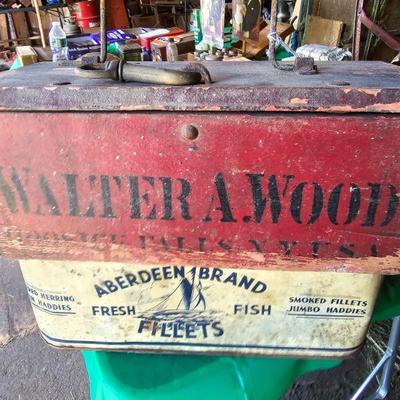 Antique Walter A. Wood tool box