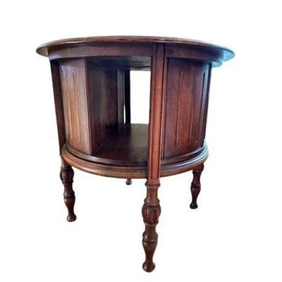 Lot 024-226  
Round Wooden Barrel Table, Vintage