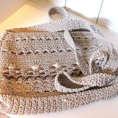 Vintage Crochet Shoulder Bag
