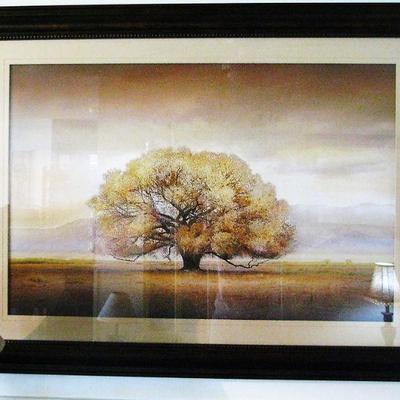 Extra Large Framed Beautiful Print of an Oak Tree by William Vans coy.