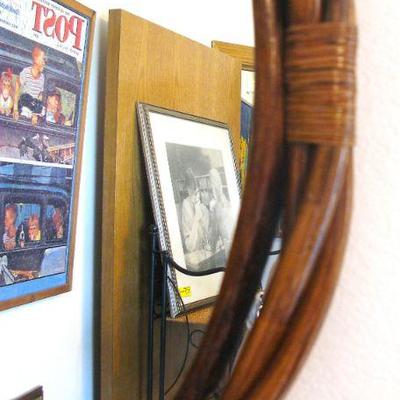 Bamboo Round Mirrors