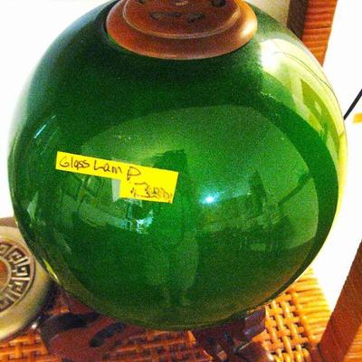 Oriental 17" Diameter Glass Globe Lamps - Very Unique