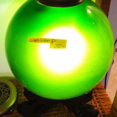Oriental 17" Diameter Glass Globe Lamps - Very Unique
