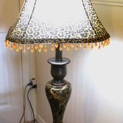 Ceramic Beaded Leopard Shade Table Lamp - Good Quality