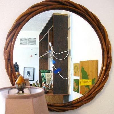 Bamboo Round Mirrors