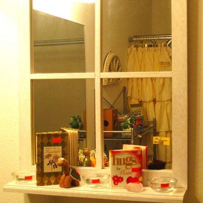 Decorative Window Pane Mirror
