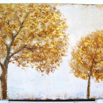 Pier 1 Imports Golden Trees on Canvas Extra Large
