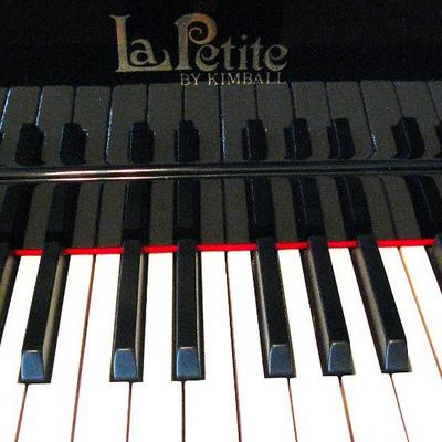 Kimball La - Petite Ebony Baby Grand Piano - Serviced Every Year in Pristine Condition