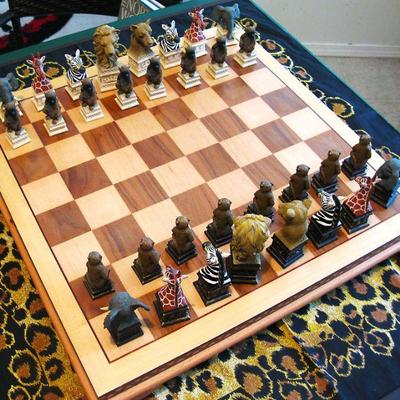 Wild Animals of Africa Ben Homer Chess Set