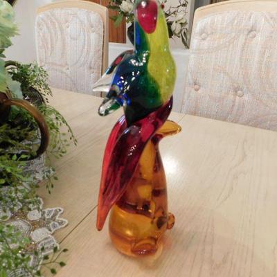 Fifth Avenue Crystal Large blown glass bird pair