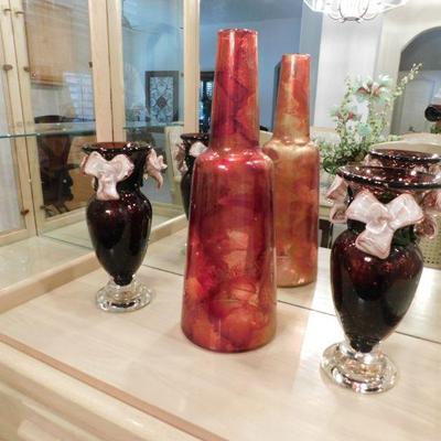 Bullicante art glass pair