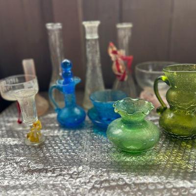 PPE136- Assorted Vintage Decorative Glassware