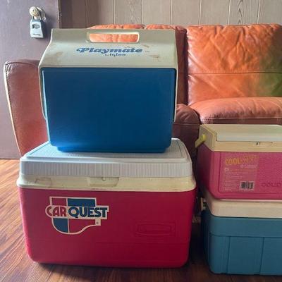 PPE031- Various Vintage Coolers (Igloo,Coleman & More) 
