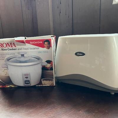 PPE087- Aroma Rice Cooker & Oster Toaster