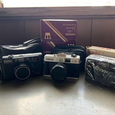 PPE182- (3) Vintage Film Cameras