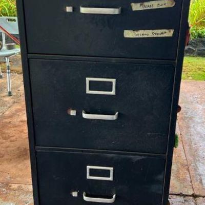 PPE207- (4) Drawer Metal Filing Cabinet
