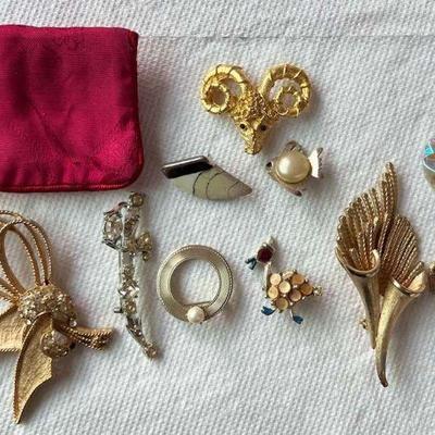 PPE228- Various Vintage Brooches 