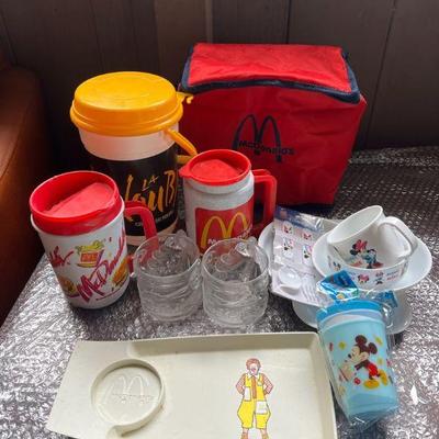 PPE146- Assorted Vintage Mc Donald Drink & Serveware 