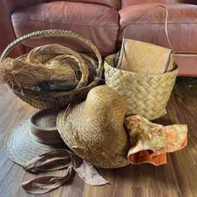 PPE179- Woven Baskets & Sun Hats