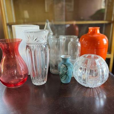 PPE058- Assorted Crystal & Glass Vases