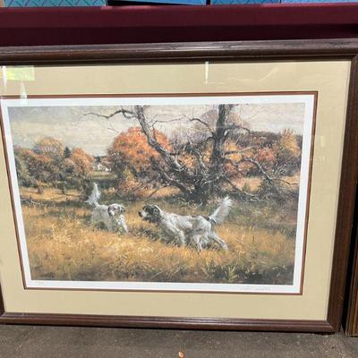 Hunting dogs print