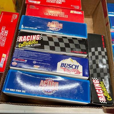 Die Cast cars in boxes
