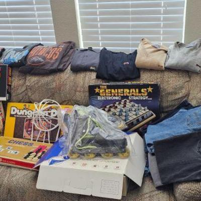Vintage games and rollerblades