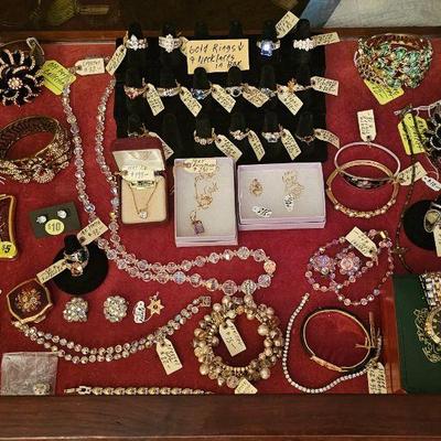 Costume, sterling silver and GOLD jewelry 