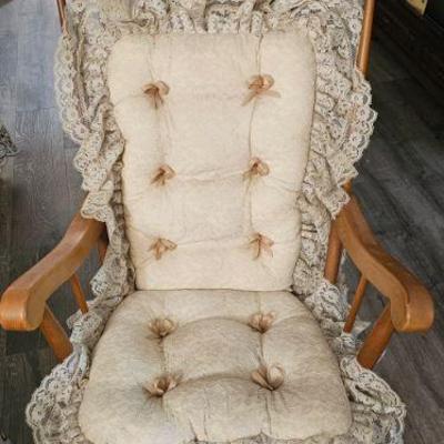 Rocker with cushions