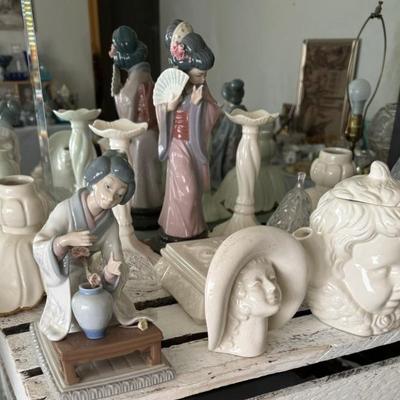 Llardos and White Ceramics and Porcelain 