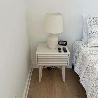 Nightstand not for sale.  Only lamp