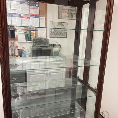 Approx 7' Tall & 4' Wide glass display cabinet