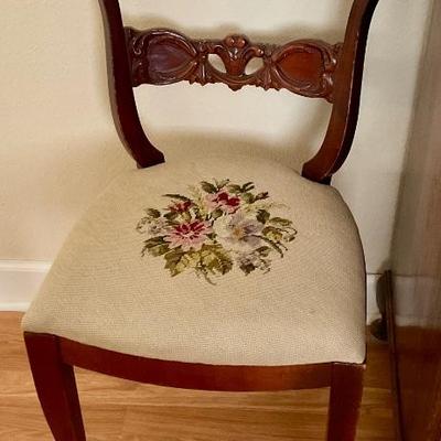 Tapestry seat chair