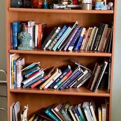 Shelving and books