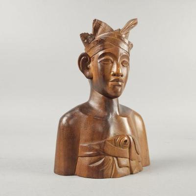 Lot 293 | Vintage Klungkung Bali Young Warrior Bust