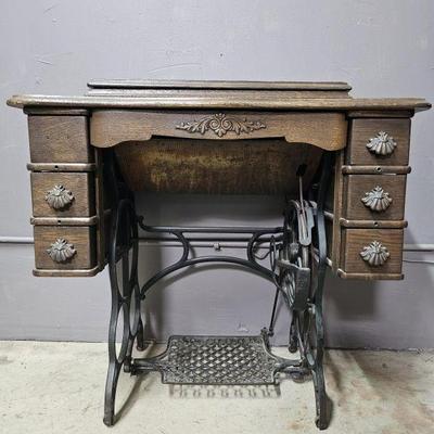 Lot 277 | Vintage Sewing Table w/ Key