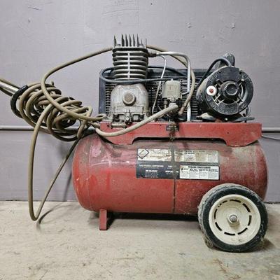 Lot 276 | Vintage Sears 12 Gal. Two Cylinder Compressor