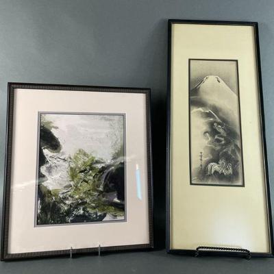Lot 53 | Asian Print Signed and Watercolor
