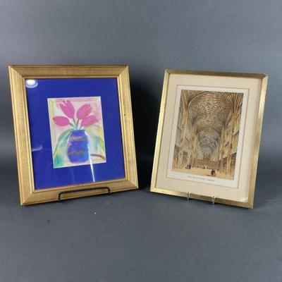 Lot 30 | Vintage Watercolor and Print