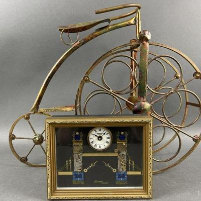 Lot 543 | Bicycle Sculpture and Burgess Gallery Clock